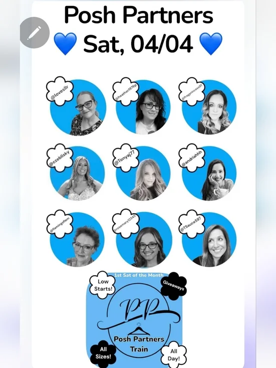 4/4 UNLISTED POSH PARTNERS. As Is & Desc'd In Live Show. You Are Not Alone🦩💕 - Picture 2 of 2